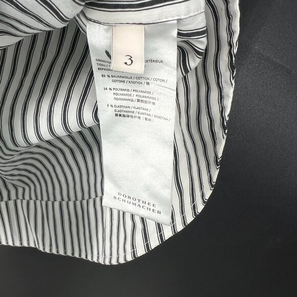 Dorothee Schumacher striped tunic art to wear top button front lagenlook 3 M - Picture 15 of 16
